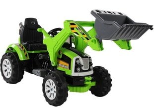 Elektriline laste traktor koos laaduriga roheline hind ja info | Laste elektriautod | kaup24.ee