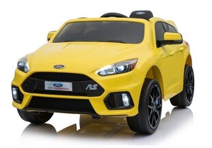 Oдноместный электромобиль для детей Ford Focus RS, желтый цена и информация | Электромобили для детей | kaup24.ee