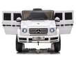 Mercedes G500 ühekohaline elektriauto lastele, valge hind ja info | Laste elektriautod | kaup24.ee