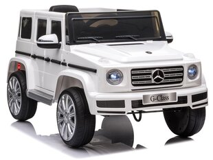 Детский одноместный электромобиль Mercedes G500, белый цена и информация | Электромобили для детей | kaup24.ee