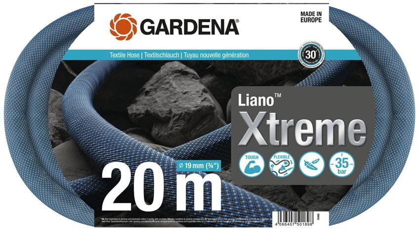 Tekstiilist voolikukomplekt Gardena Liano Xtreme 19 mm, 20 m цена и информация | Kastekannud, voolikud, niisutus | kaup24.ee