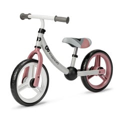 Балансировочный велосипед Kinderkraft 2Way NEXT, розовый цвет цена и информация | Детский трехколесный велосипед - коляска с удобной ручкой управления для родителей Riff F95941 2в1, фиолетовый | kaup24.ee
