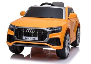 Audi Q8 Kollane elektriauto lastele цена и информация | Электромобили для детей | kaup24.ee