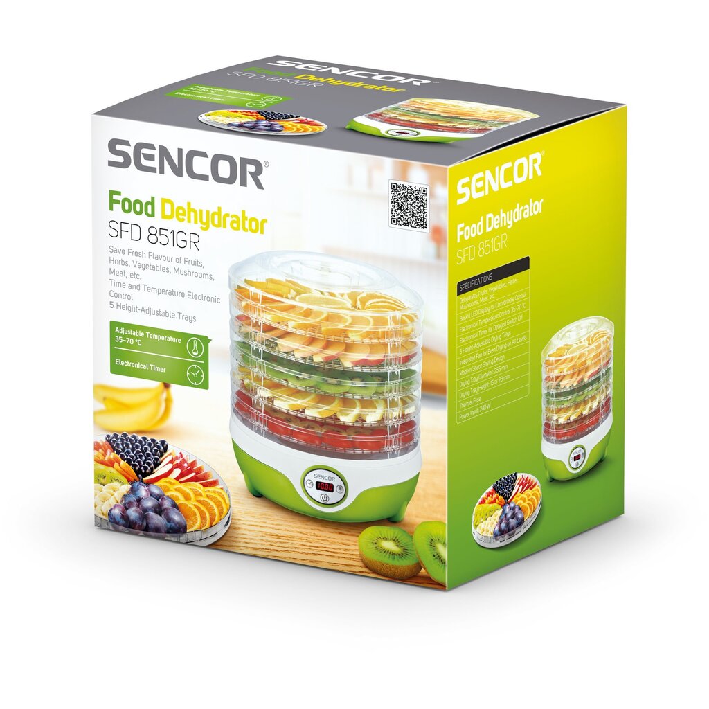 Sencor SFD 851GR hind ja info | Toidukuivatid | kaup24.ee