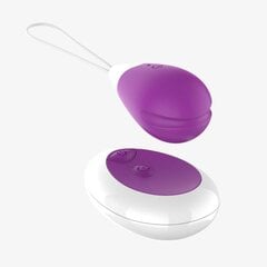 Vibreeriv muna kaugjuhtimispuldiga, USB, lilla цена и информация | Вибраторы | kaup24.ee