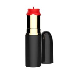 Vibraator Huulepulk stimuleeriva keelega USB Must hind ja info | Vibraatorid | kaup24.ee