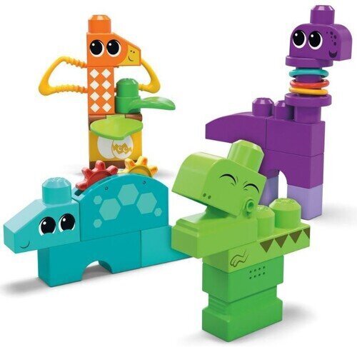 Komplekt Dinosaurused Mega Bloks hind ja info | Imikute mänguasjad | kaup24.ee