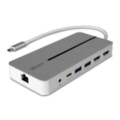 Lindy DST-Mx Duo USB-C 43360 hind ja info | USB jagajad, adapterid | kaup24.ee