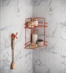 Köögi- ja vannitoa nurgariiul, vaskne hind ja info | Vannitoa sisustuselemendid ja aksessuaarid | kaup24.ee