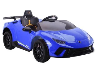 Lamborghini Huracan elektriauto lastele, sinine hind ja info | Laste elektriautod | kaup24.ee