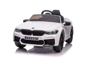 BMW M5 Drift, ühekohaline elektriauto lastele, valge hind ja info | Laste elektriautod | kaup24.ee