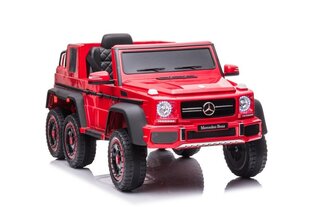 Elektriauto lastele 6x6 Mercedes Benz G63, punane цена и информация | Электромобили для детей | kaup24.ee