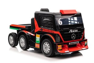 Mercedes-Benz Axor XMX622 ühekohaline elektriauto koos haagisega, punane цена и информация | Электромобили для детей | kaup24.ee