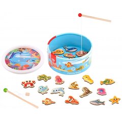 Puidust magnetiline mäng - püüa kala - Tooky Toy hind ja info | Arendavad mänguasjad | kaup24.ee