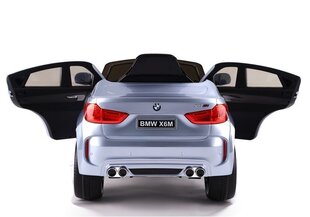BMW X6 elektriauto lastele, hõbedane цена и информация | Электромобили для детей | kaup24.ee