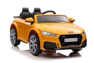 Audi TT RS, ühekohaline elektriauto lastele, kollane hind ja info | Laste elektriautod | kaup24.ee