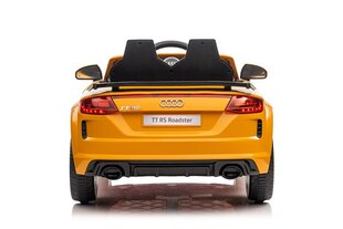 Одноместный электромобиль для детей Audi TT RS, желтый цена и информация | Электромобили для детей | kaup24.ee