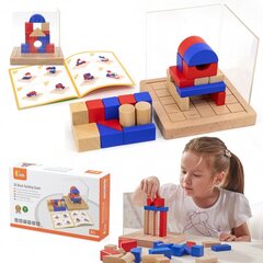 Puidust Montessori 3D klotsid lastele, Viga hind ja info | Arendavad mänguasjad | kaup24.ee