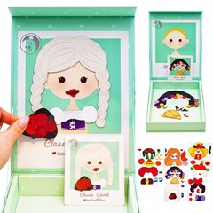 Puidust magnetpuzzle "Kaunista tüdruk" 44 tükki, Woopie hind ja info | Arendavad mänguasjad | kaup24.ee