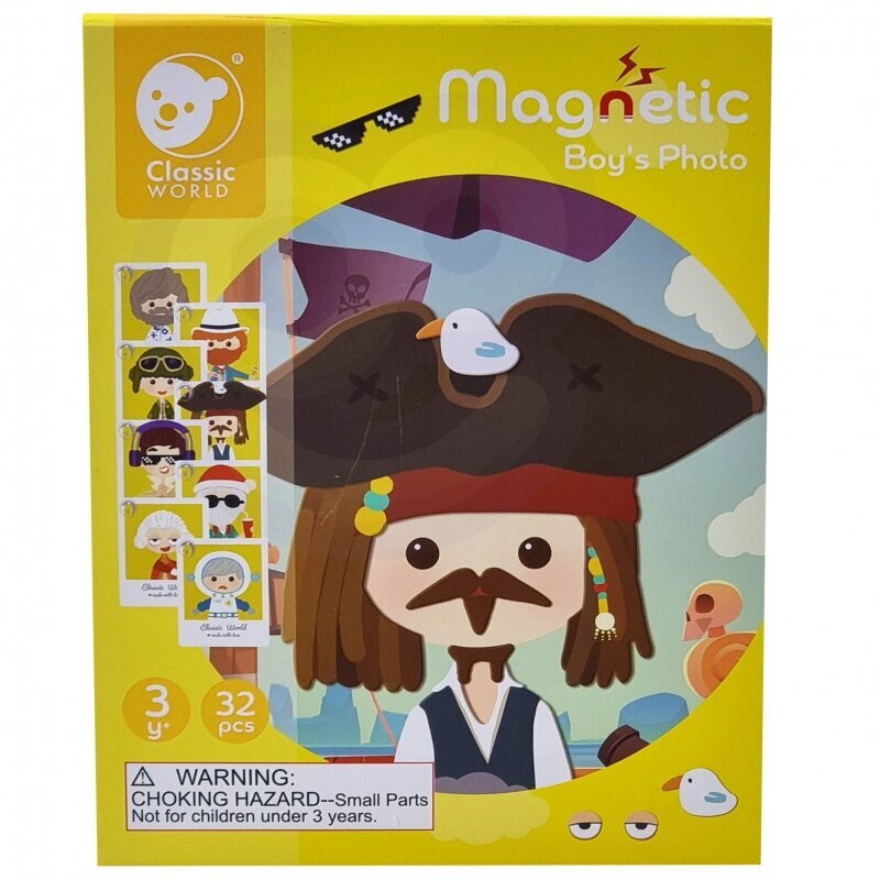 Puidust magnetpuzzle "Kaunista poiss" 32 tk, Woopie цена и информация | Imikute mänguasjad | kaup24.ee