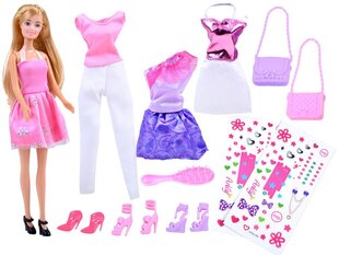 Anlily nukk koos trendikate riiete ja kleebiste komplektiga hind ja info | Tüdrukute mänguasjad | kaup24.ee