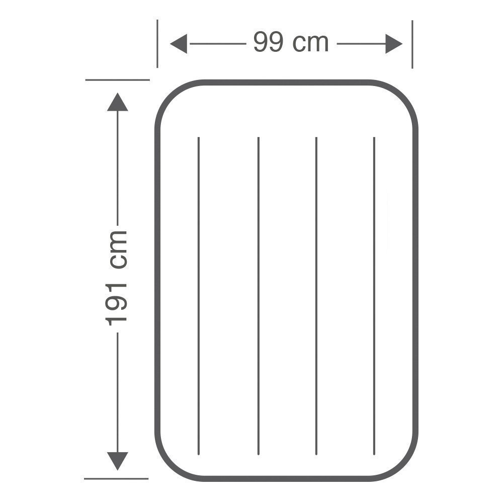 Täispuhutav madrats Intex Pillow Twin integreeritud pumbaga, 99x191x42cm цена и информация | Täispuhutavad madratsid ja mööbel | kaup24.ee