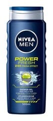 Dušigeel Nivea men Power Fresh, 500 ml hind ja info | Dušigeelid, õlid | kaup24.ee