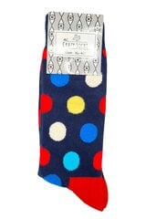 Unisex puuvillased sokid Crazy Socks Täpid, erinevad värvid цена и информация | Мужские носки | kaup24.ee