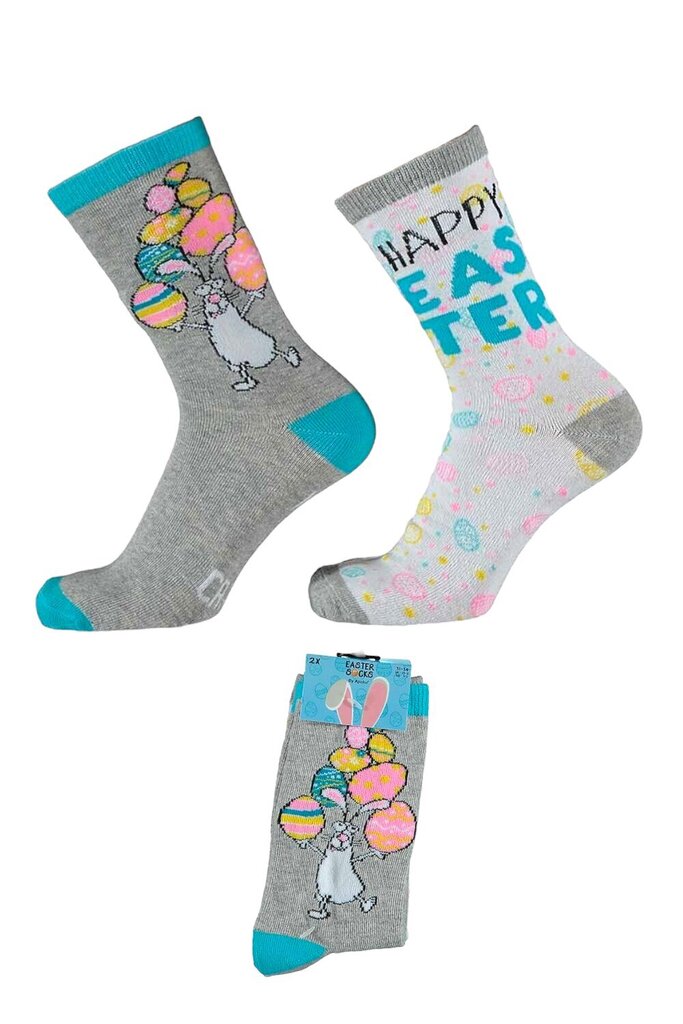 Lihavõttesokid lastele Apollo Easter Socks, erinevad värvid, 2 paari hind ja info | Poiste sukkpüksid ja sokid | kaup24.ee