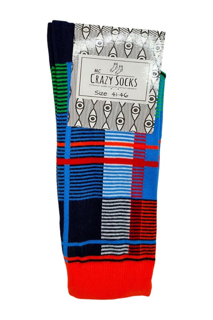 Puuvillased sokid Crazy Socks, erinevad värvid цена и информация | Meeste sokid | kaup24.ee