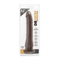 Dr. Skin - Realistic Dildo With Suction Cup 8.5'' - Chocolate hind ja info | Vibraatorid | kaup24.ee