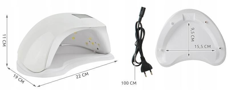 Professionaalne UV LED küünte lamp цена и информация | Maniküüri, pediküüri tarvikud | kaup24.ee