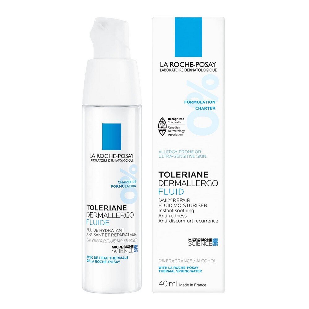 Igapäevane niisutav kreem tundlikule nahale Toleriane Derma llergo (Fluid Moisturizer) 40 ml hind ja info | Näokreemid | kaup24.ee