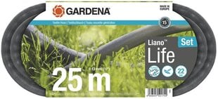 Tekstiilvooliku komplekt Gardena Liano™ Life, 25m цена и информация | Оборудование для полива | kaup24.ee