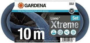 Tekstiilvooliku komplekt Gardena Liano Xtreme, 10 m hind ja info | Kastekannud, voolikud, niisutus | kaup24.ee