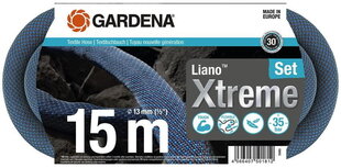 Tekstiilvooliku komplekt Gardena Liano Xtreme, 15 m hind ja info | Kastekannud, voolikud, niisutus | kaup24.ee