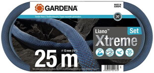 Tekstiilvooliku komplekt Gardena Liano Xtreme, 25 m hind ja info | Kastekannud, voolikud, niisutus | kaup24.ee