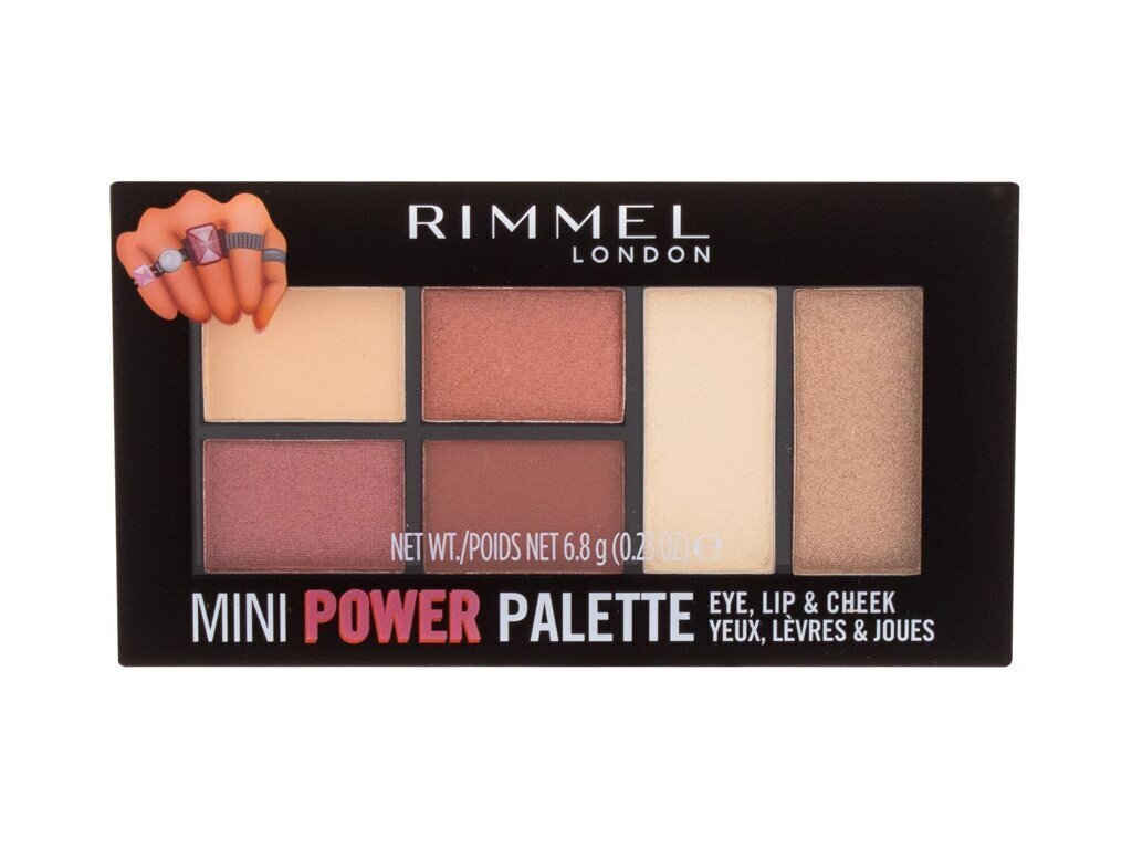 Mini meigipalet Rimmel Face Mini Power Palette 006 Fierce цена и информация | Päikesepuudrid, põsepunad | kaup24.ee