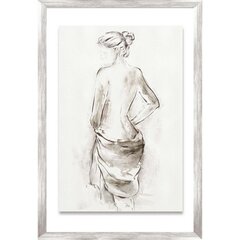 Картина с рамкой, Женщина с шарфиком 2 цена и информация | Картины, живопись | kaup24.ee