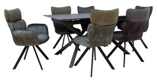 Обеденный комплект с 6 стульями EDDY  цена и информация | Комплекты мебели для столовой | kaup24.ee