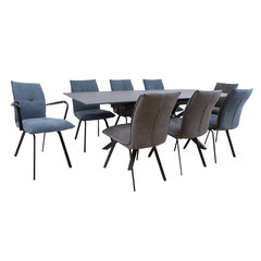 Обеденный комплект с 8 стульями EDDY  цена и информация | Комплекты мебели для столовой | kaup24.ee