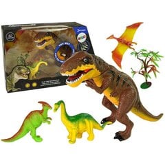 Dinosaur Set Tyrannosaurus Rex Accessories Sound Lights hind ja info | Poiste mänguasjad | kaup24.ee