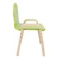 Lastetool HAPPY 39x36xH61cm, roheline цена и информация | Laste lauad ja toolid | kaup24.ee