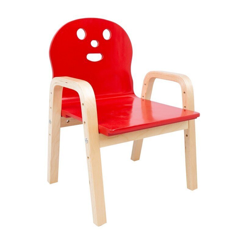 Lastetool HAPPY 39x36xH60cm, punane hind ja info | Laste lauad ja toolid | kaup24.ee