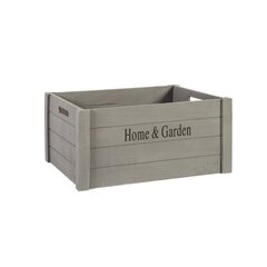 Деревянный ящик Home4you Home&Garden S, 31x21x18 см, серый цена и информация | Ящики для вещей | kaup24.ee