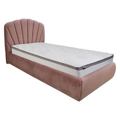 Кровать EVA 90x200cm, серый бархат цена и информация | Кровати | kaup24.ee
