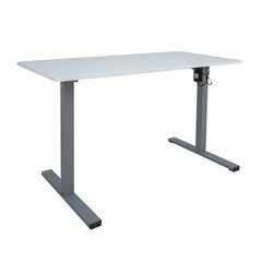 Письменный стол ERGO OPTIMAL с 1 мотором 120x60 см, белый цена и информация | Компьютерные, письменные столы | kaup24.ee