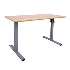 Письменный стол ERGO OPTIMAL с 1 мотором 140x70 см, гикори цена и информация | Детские письменные столы | kaup24.ee
