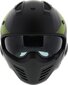 Motokiiver Bruzano eemaldatava lõuosaga, must rohelisega hind ja info | Mootorratta kiivrid | kaup24.ee