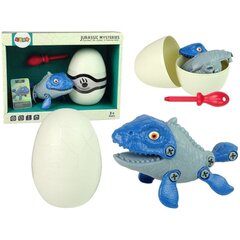 Set Dinosaur Mosasaur with Egg DIY Screwdriver Blue цена и информация | Конструкторы и кубики | kaup24.ee